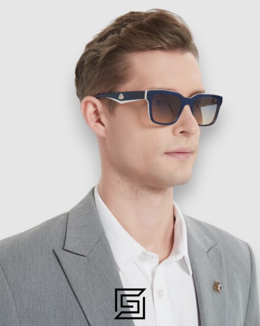 Alternative view of MAYBACH THE CHARMAN 1 Green Leanses Blue Frame