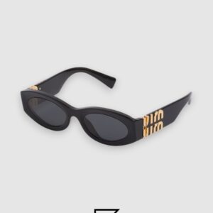 ⁦Miu Miu SMU11w Black Lenses and Black Frame⁩ - الصورة ⁦1⁩