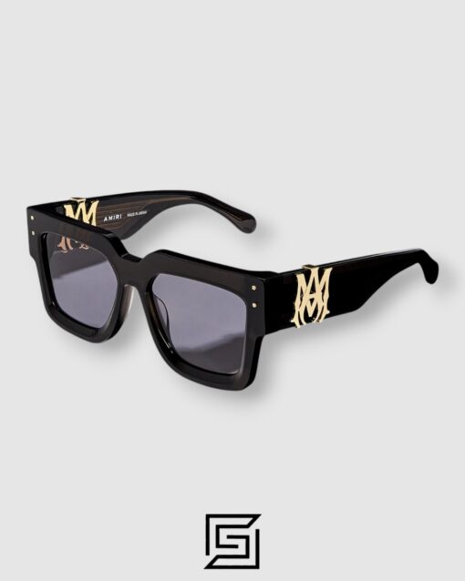 AMIRI Acetate Jumbo MA Unisex Sunglasses Black x Grey