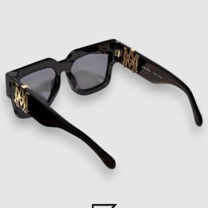 AMIRI Acetate Jumbo MA Unisex Sunglasses Black x Grey - Image 4