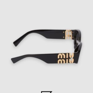 ⁦Miu Miu SMU11w Black Lenses and Black Frame⁩ - الصورة ⁦3⁩