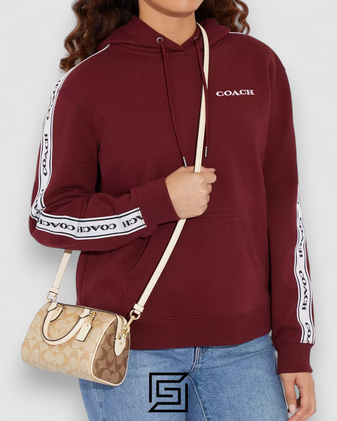 Coach Mini Rowan Satchel In Blocked Signature Canvas – Style No. Ch160 - Image 4
