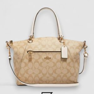 COACH Prairie Satchel In Colorblock Signature Canvas Cream Style No. E79998 - Image 1