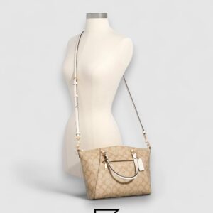 COACH Prairie Satchel In Colorblock Signature Canvas Cream Style No. E79998 - Image 2
