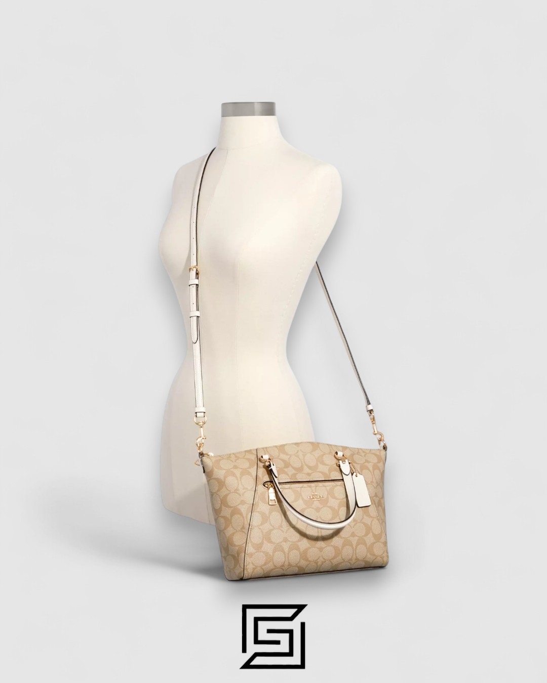 COACH Prairie Satchel In Colorblock Signature Canvas Cream Style No. E79998 - Image 2