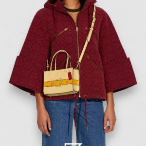 Coach Cashin Carry Tote 20 With Trompe L'oeil Print – Style No. C9813 - Image 5
