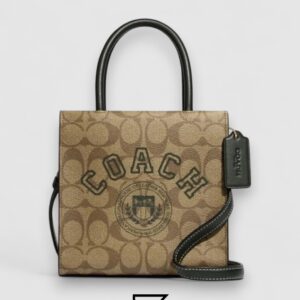 Coach Mini Cally Crossbody in Signature Canvas with Varsity Motif – Style No. CF381 - Image 1