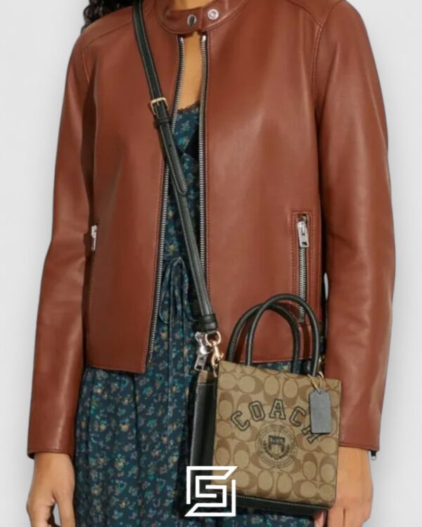 Coach Mini Cally Crossbody in Signature Canvas with Varsity Motif – Style No. CF381