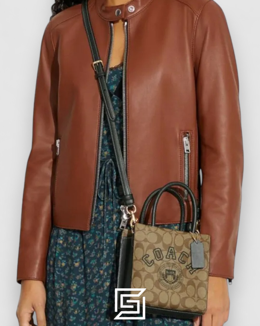 Coach Mini Cally Crossbody in Signature Canvas with Varsity Motif – Style No. CF381 - Image 4