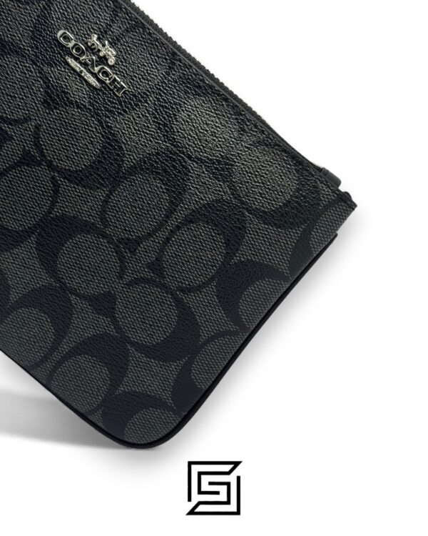 Coach Large Wristlet In Signature CanvasGrey Style No. F58695