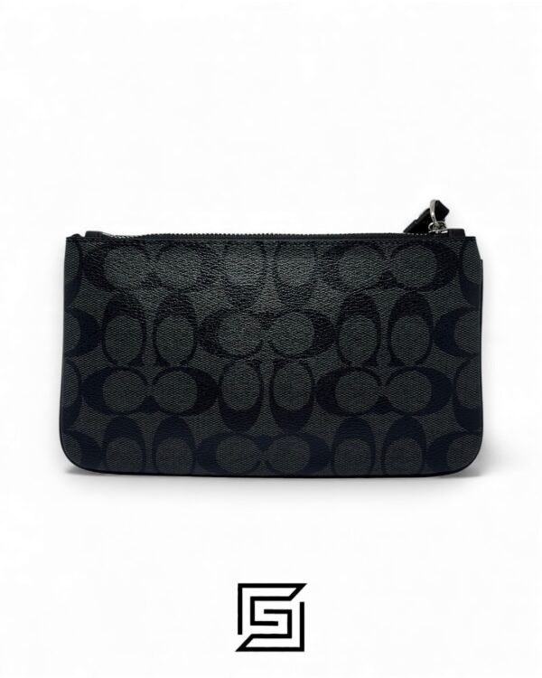 Coach Large Wristlet In Signature CanvasGrey Style No. F58695