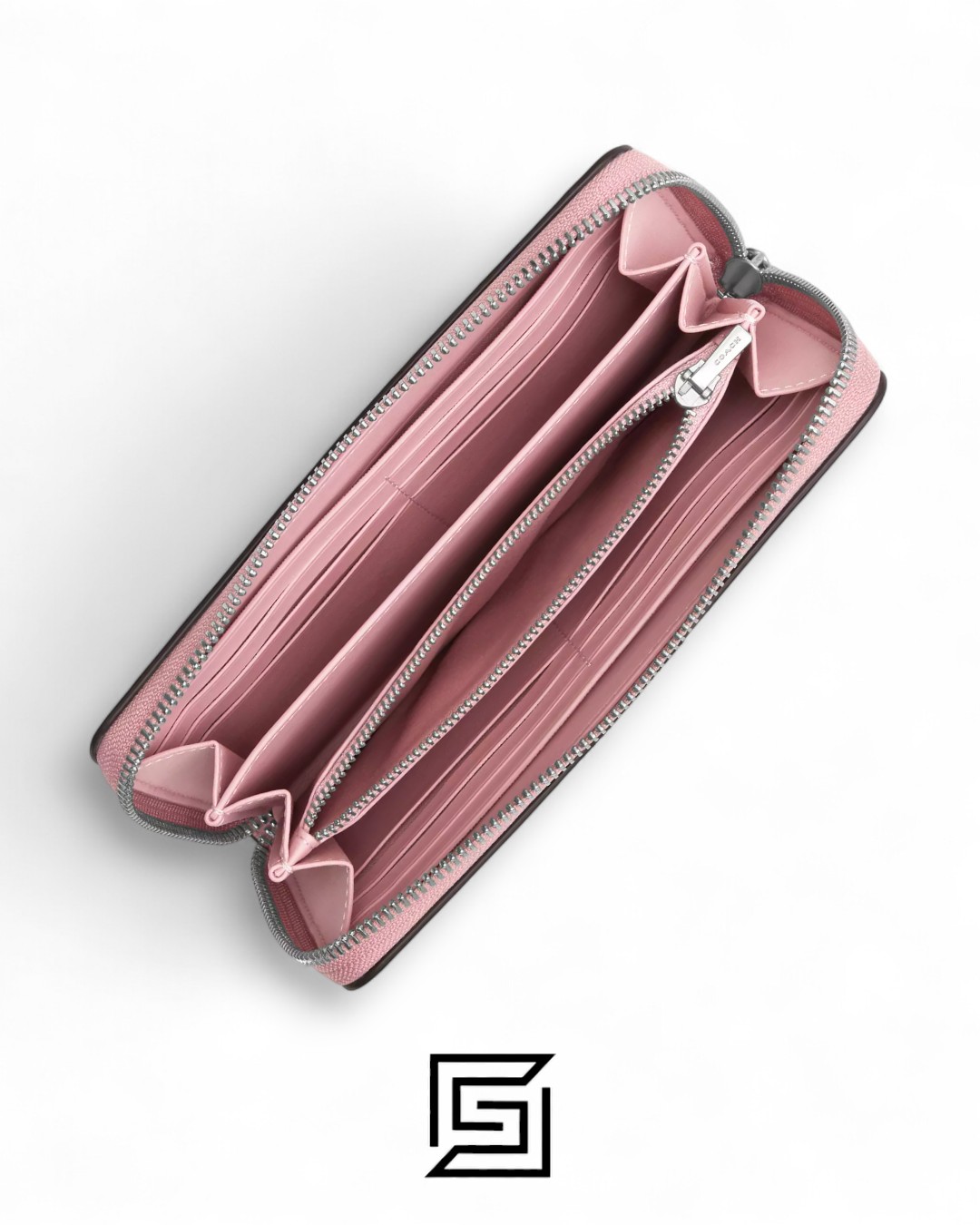 ⁦Coach Long Zip Around Wallet with Sundae Graphic Cherry Style No. CU380⁩ - الصورة ⁦2⁩