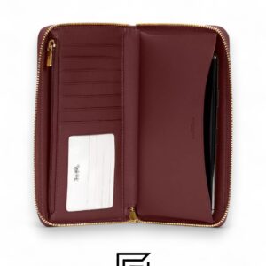 Coach Dempsey Large Phone Wallet In Signature Jacquard With Stripe And Coach Patch Black Style No. C4110 - Image 2