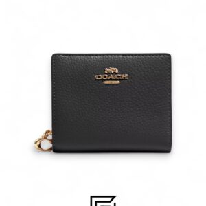 ⁦Coach Snap Wallet In Black Style No. C2862⁩ - الصورة ⁦1⁩