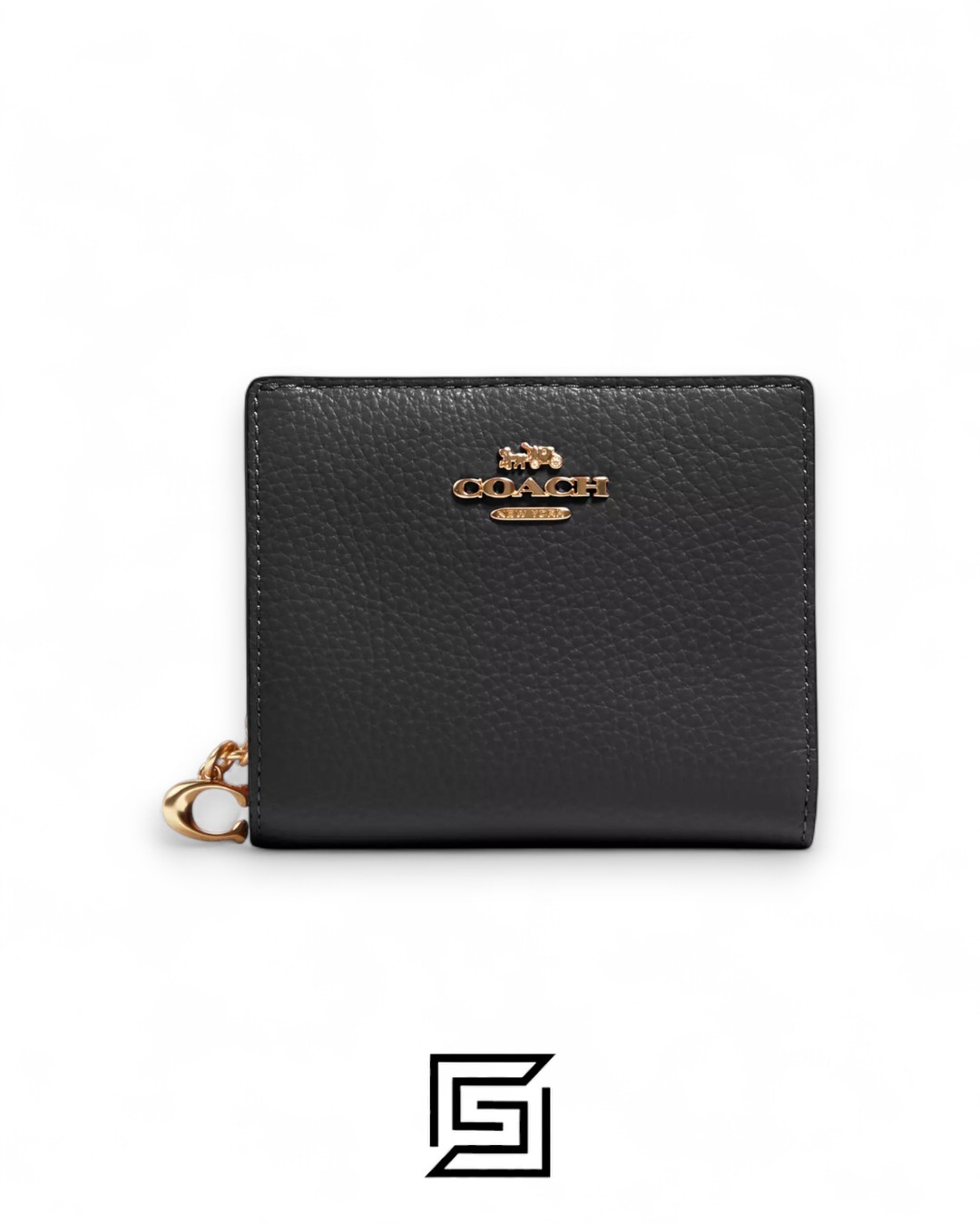 ⁦Coach Snap Wallet In Black Style No. C2862⁩ - الصورة ⁦1⁩