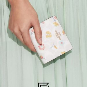 Coach Snap Wallet In Signature Canvas With Mystical Floral Print Style No. C8704 - Image 4