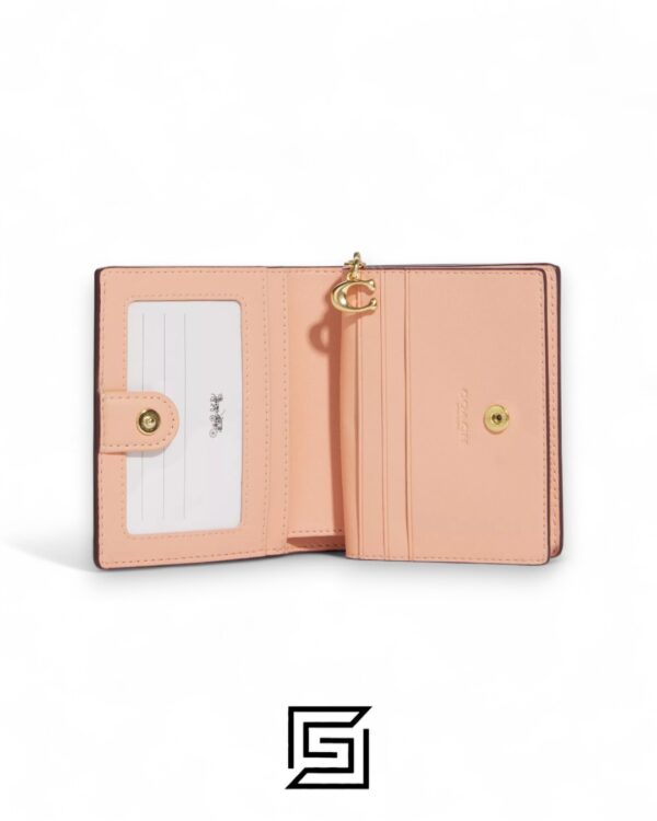 Coach Snap Wallet In Signature Canvas With Strawberry Print Style No. CB605