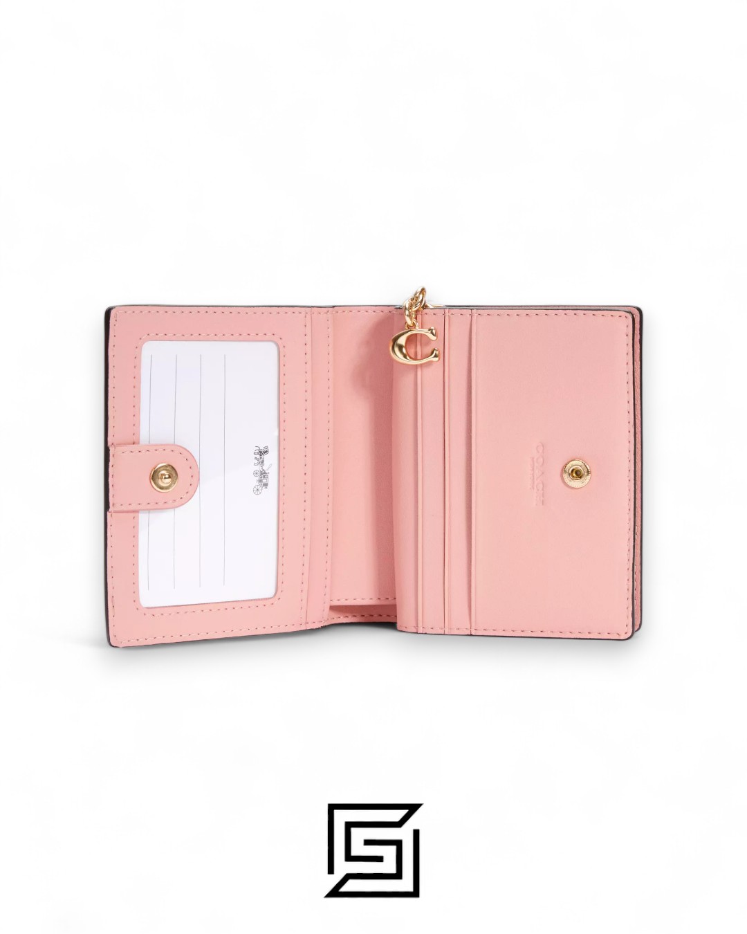 Coach Snap Wallet In Signature Canvas With Heart Floral Print Style No. C2867 - Image 2