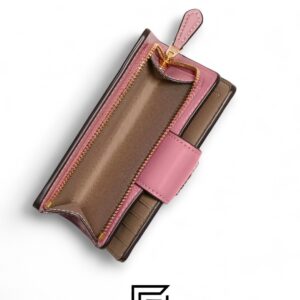 ⁦Coach Medium Corner Zip Wallet With Heart Petal Print Style No. C7652⁩ - الصورة ⁦2⁩