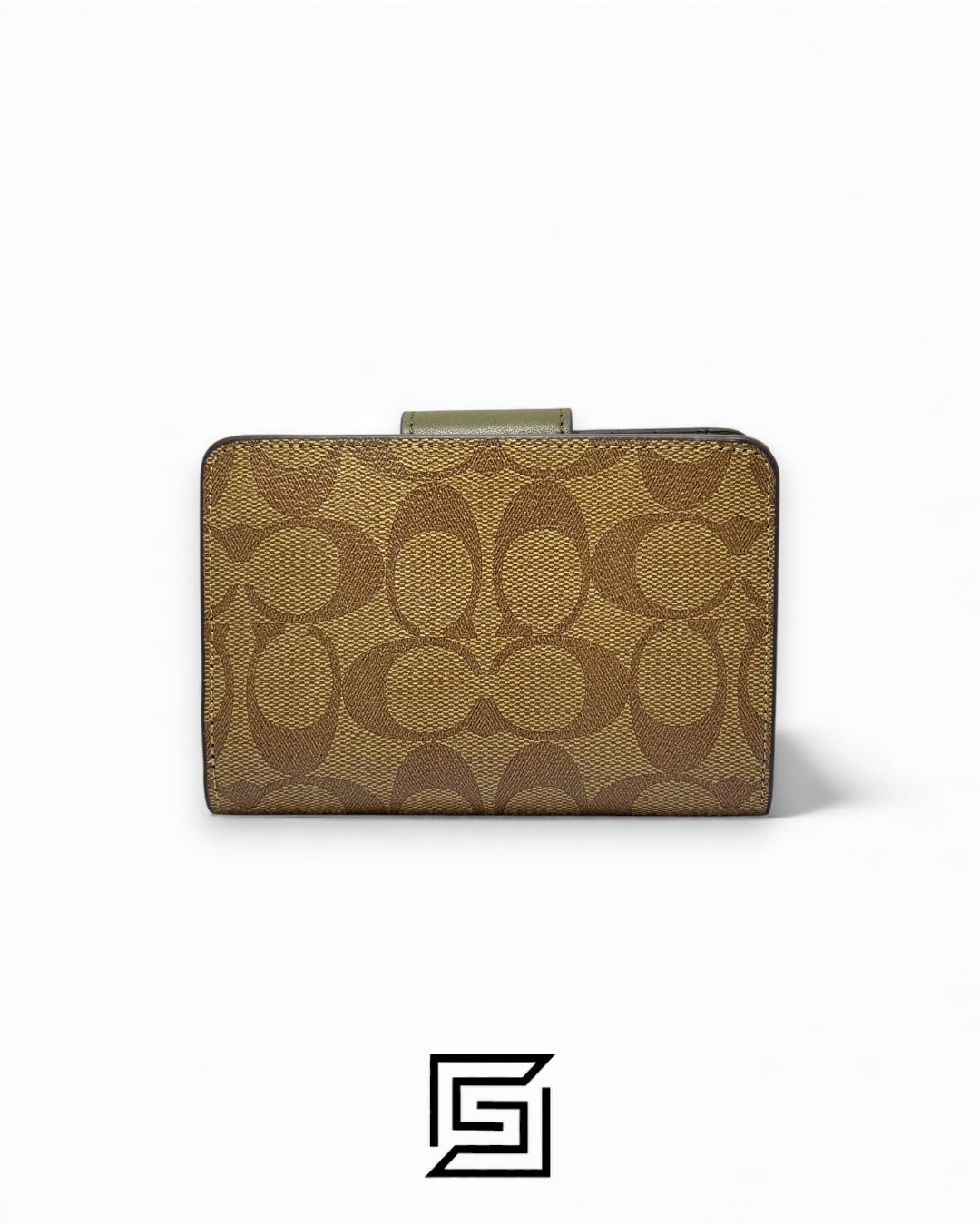 Coach Medium Corner Zip Wallet In Signature Canvas Green Style No. C0082 - Image 2