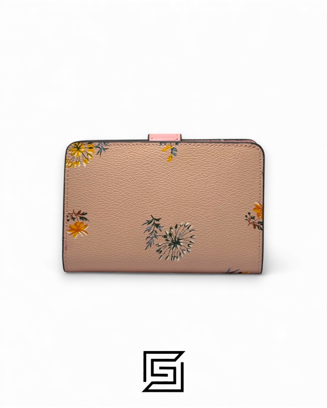 ⁦Coach Medium Corner Zip Wallet With Dandelion Floral Pink Style No. 2885⁩ - الصورة ⁦2⁩