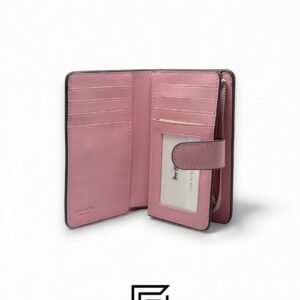 ⁦Coach Medium Corner Zip Wallet With Dandelion Floral Pink Style No. 2885⁩ - الصورة ⁦3⁩