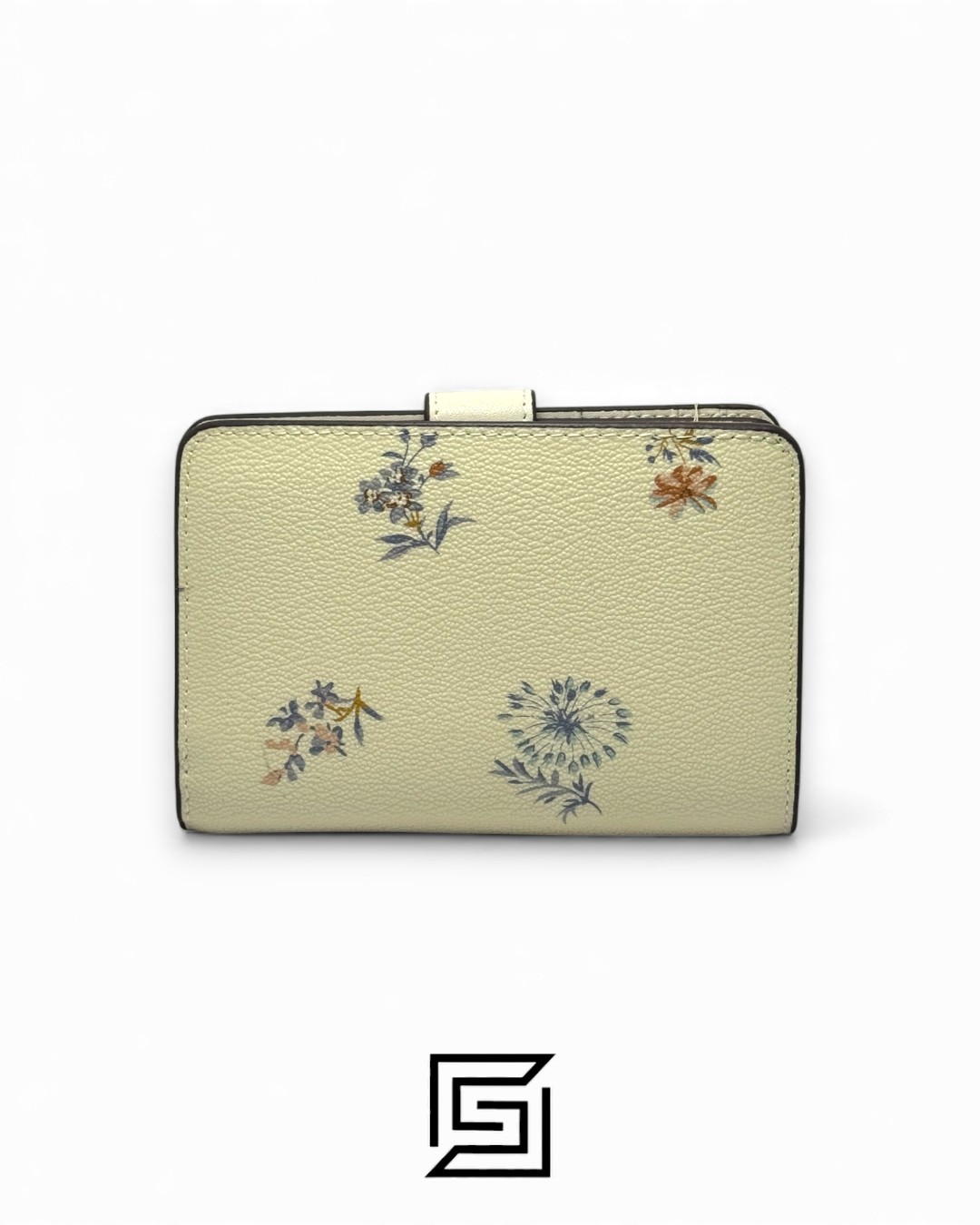 Coach Medium Corner Zip Wallet With Dandelion Floral Print White Style No. 2885 - Image 2