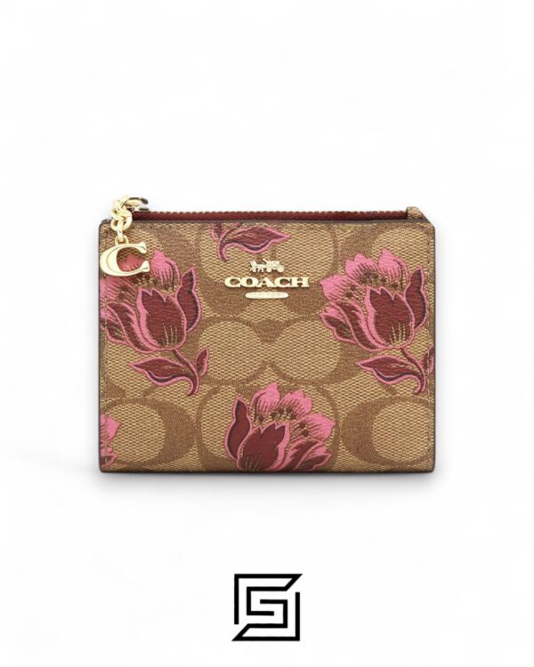 Coach Edition 2 Snap Card Case In Desert Tulip Print – Style No. F76881