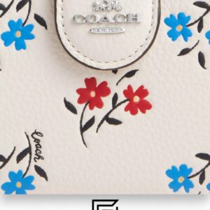 ⁦Coach Medium Corner Zip Wallet in Floral Print – Style No. CT978⁩ - الصورة ⁦3⁩