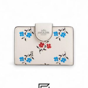 ⁦Coach Medium Corner Zip Wallet in Floral Print – Style No. CT978⁩ - الصورة ⁦1⁩