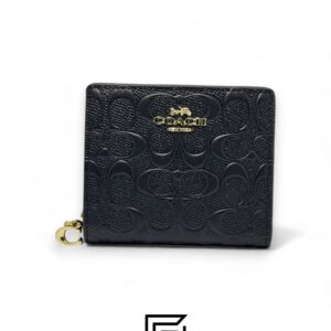 Coach Snap Wallet In Signature Black Style No. C7353 - Image 1