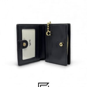 Coach Snap Wallet In Signature Black Style No. C7353 - Image 3