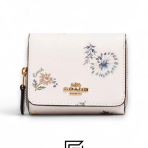 Coach Small Trifold Wallet With Dandelion Floral Print Style No. C2924 - Image 1