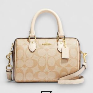 Coach Mini Rowan Satchel In Blocked Signature Canvas – Style No. Ch160 - Image 1