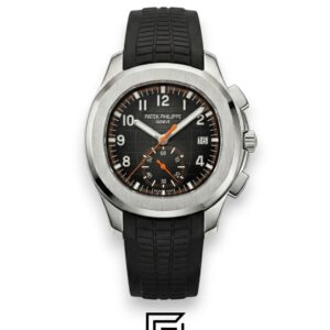 Patek Philippe Aquanaut Chronograph – Black Dial × Black Rubber Strap – Japanese Automatic - Image 1
