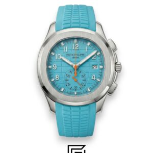 Patek Philippe Aquanaut – Turquoise Dial × Turquoise Rubber Strap – Japanese Automatic Chronograph - Image 1
