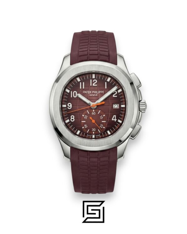 Patek Philippe Aquanaut Chronograph – Brown Dial × Brown Rubber Strap – Japanese Automatic