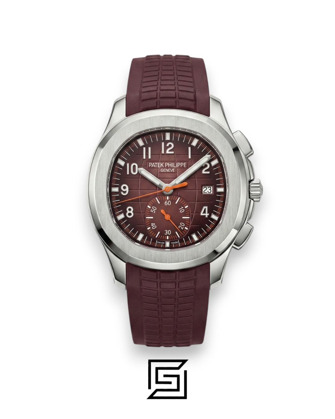 Patek Philippe Aquanaut Chronograph – Brown Dial × Brown Rubber Strap – Japanese Automatic - Image 1