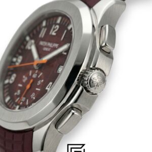 Patek Philippe Aquanaut Chronograph – Brown Dial × Brown Rubber Strap – Japanese Automatic - Image 3