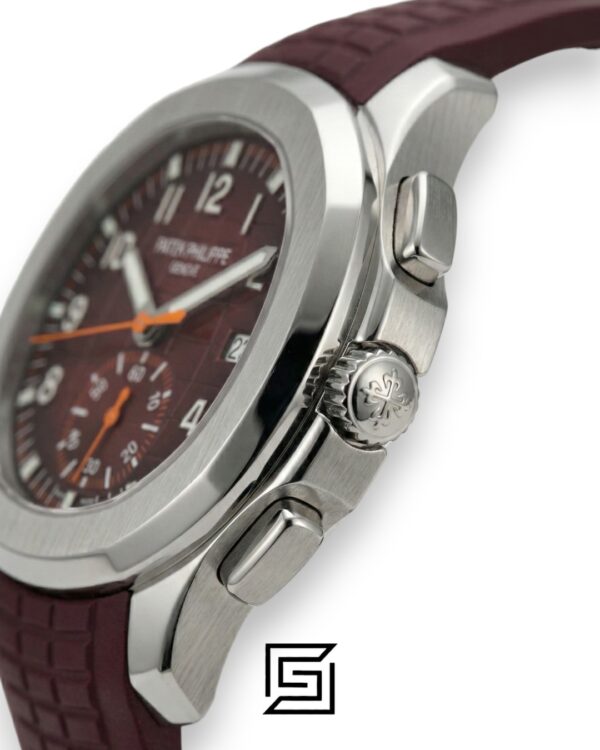 Patek Philippe Aquanaut Chronograph – Brown Dial × Brown Rubber Strap – Japanese Automatic
