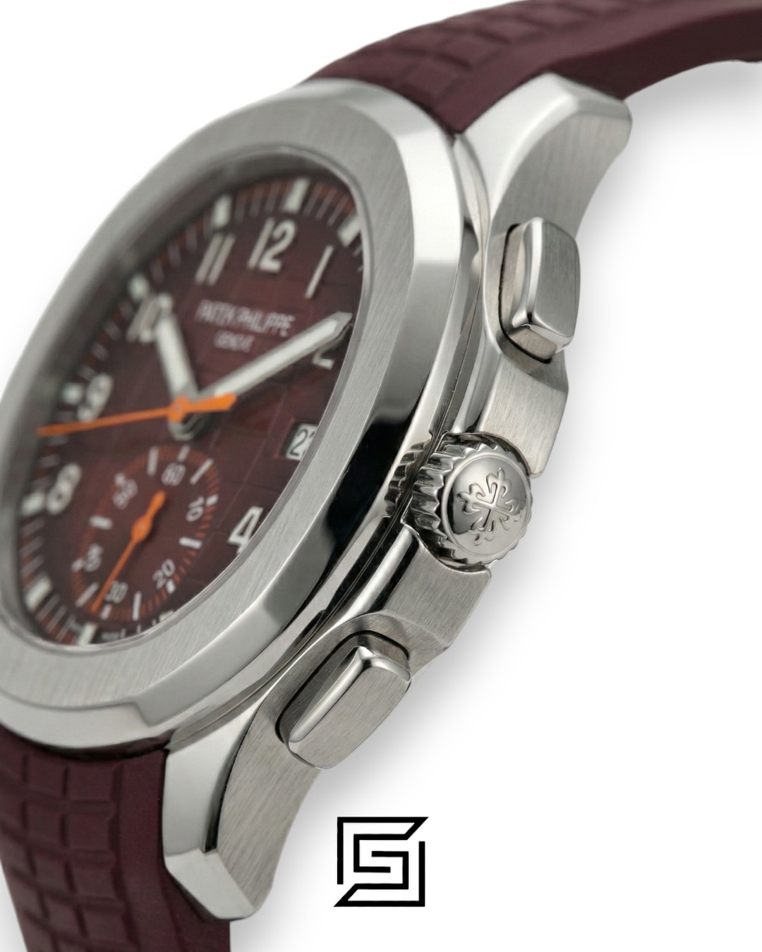 Patek Philippe Aquanaut Chronograph – Brown Dial × Brown Rubber Strap – Japanese Automatic - Image 3