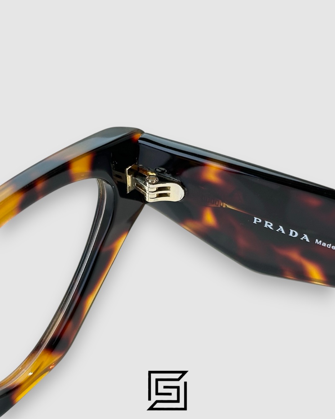 ⁦Prada VPR C07 Tiger Brown Frame Cat-Eye Optical Glasses⁩ - الصورة ⁦5⁩
