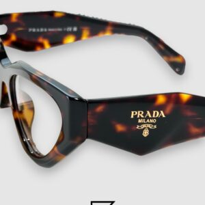 ⁦Prada VPR C07 Tiger Brown Frame Cat-Eye Optical Glasses⁩ - الصورة ⁦3⁩