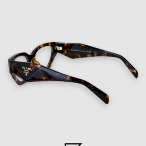 ⁦Prada VPR C07 Tiger Brown Frame Cat-Eye Optical Glasses⁩ - الصورة ⁦2⁩