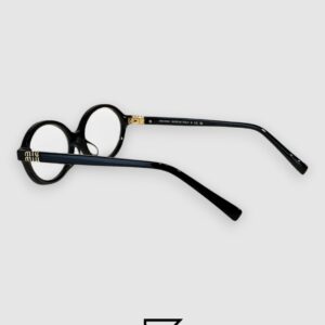 Miu Miu SMU04Z Black Frame Gold LogoOptical Glasses - Image 3