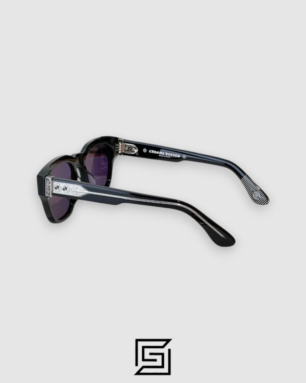 Chrome Hearts MIDIXATHRLL II Black Lenses With Black Frame Sunglasses
