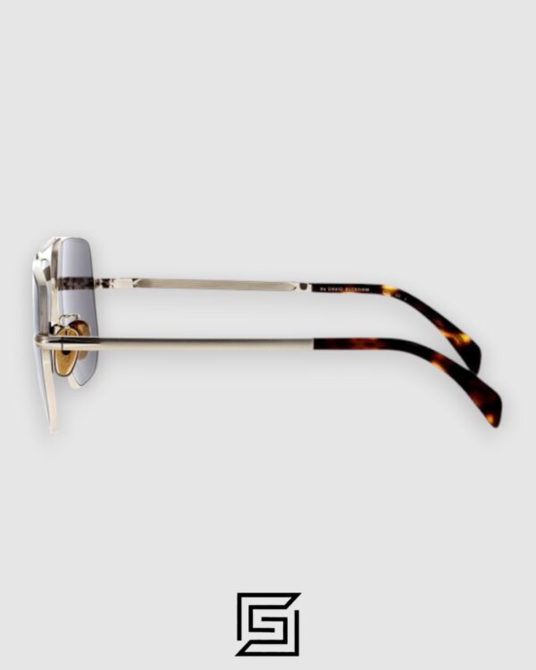 David Beckham DB7001 Silver Frame With Blue Lenses