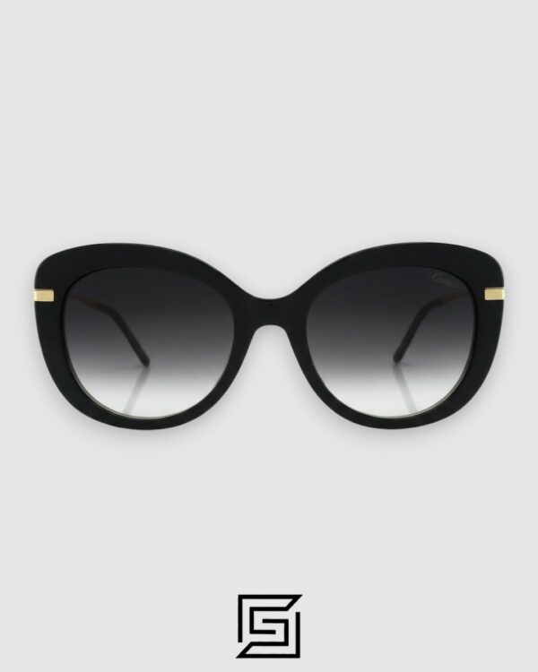 Cartier CT0312 Black Frame Grey Lenses Gold Arm