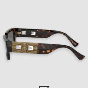 ⁦Versace VE4459 Tiger Frame with Dark Grey Lenses⁩ - الصورة ⁦5⁩