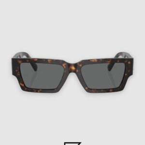 ⁦Versace VE4459 Tiger Frame with Dark Grey Lenses⁩ - الصورة ⁦2⁩